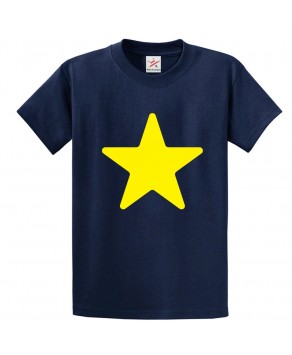 Yellow Star Cute Classic Unisex Kids and Adults T-Shirt